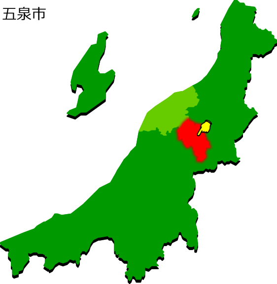 五泉市の場所を示す画像1