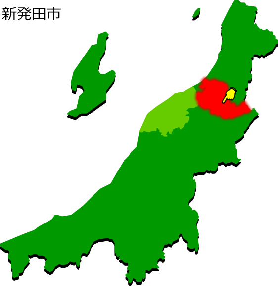 新発田市の場所を示す画像1