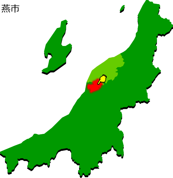 燕市をの場所を示す画像1