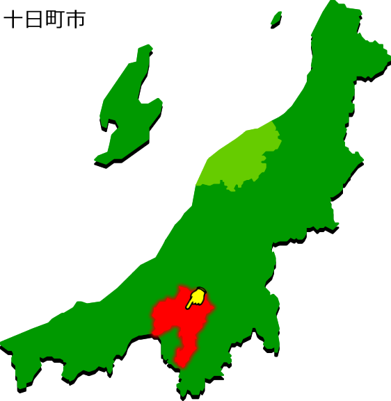 十日町市の場所を示す画像1