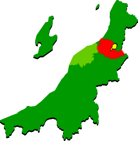 新発田市の場所を示す画像2