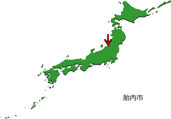 胎内市の場所を示す画像3