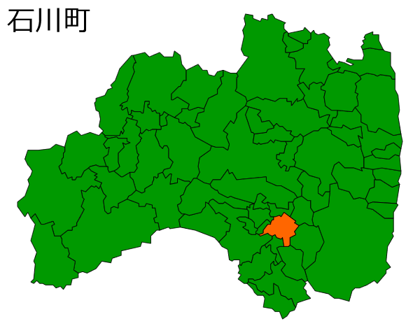 福島県石川町の場所を示す画像