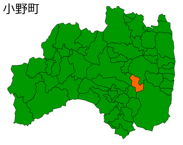 福島県小野町の場所を示す画像