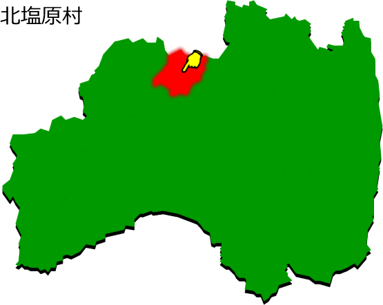 北塩原村の場所を示す画像1