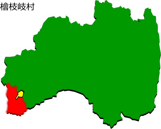 檜枝岐村の場所を示す画像1
