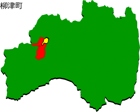 柳津町の場所を示す画像1