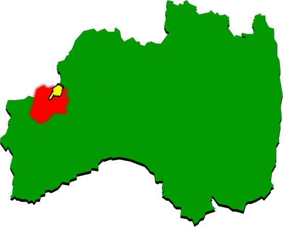 金山町の場所を示す画像2