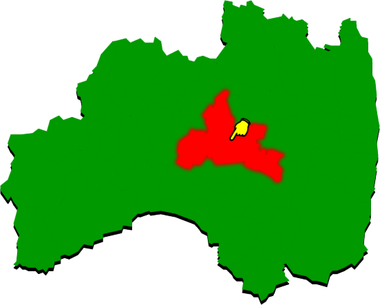 郡山市の場所を示す画像2