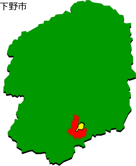 下野市の場所を示す画像1