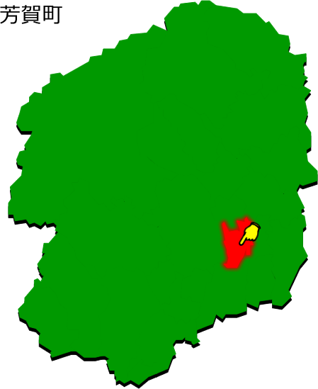 芳賀町の場所を示す画像1