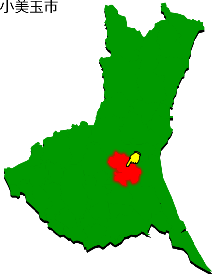 小美玉市の場所を示す画像1