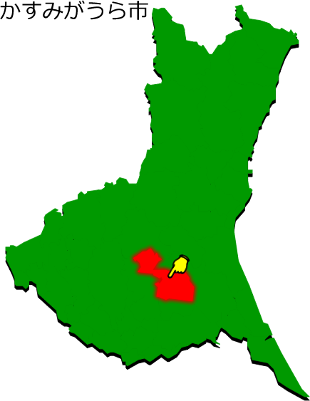 かすみがうら市の場所を示す画像1