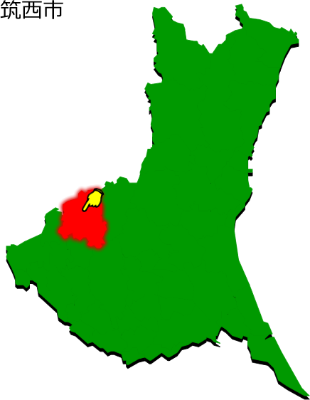 筑西市の場所を示す画像1