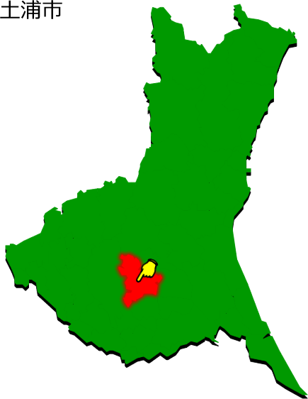 土浦市の場所を示す画像1