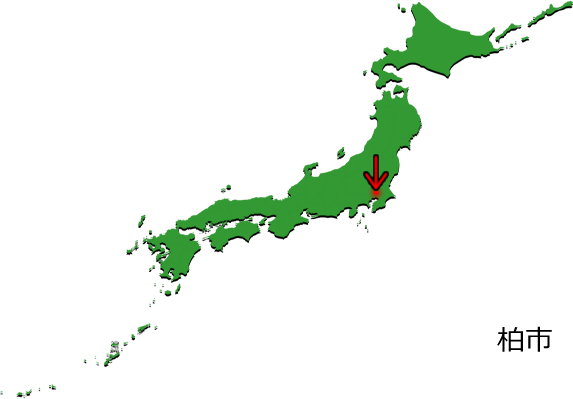 柏市の場所を示す画像3
