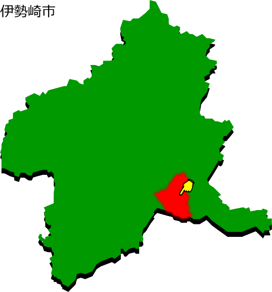 伊勢崎市の場所を示す画像1