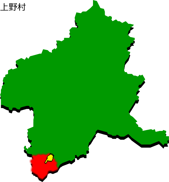 上野村の場所を示す画像1