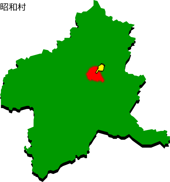 昭和村の場所を示す画像1