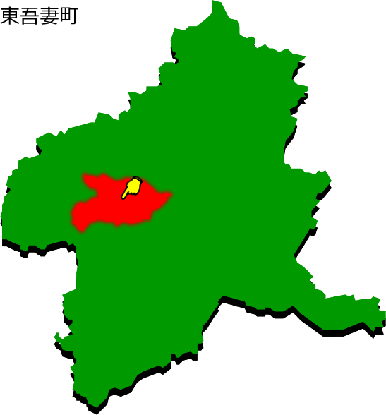 東吾妻町の場所を示す画像1