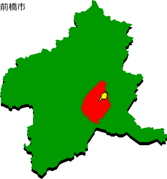 前橋市の場所を示す画像1