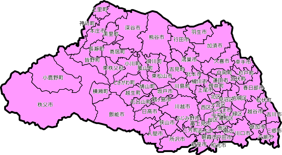 埼玉県のカラーバリエーション地図画像9