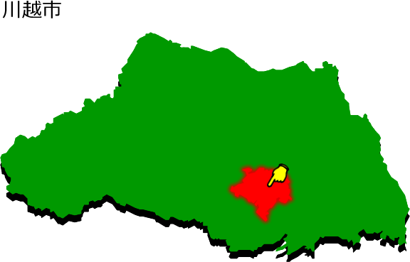 川越市の場所を示す画像1