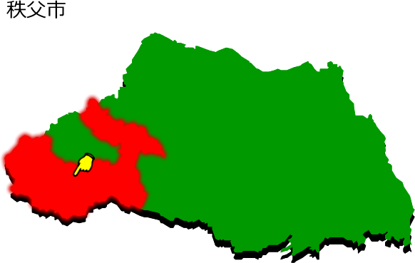 秩父市の場所を示す画像1