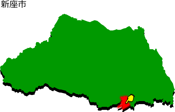 新座市の場所を示す画像1