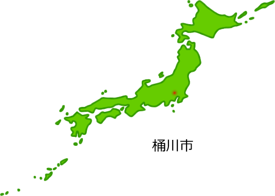 桶川市の場所を示す画像5
