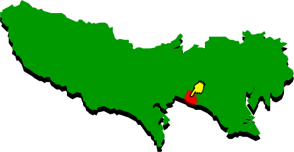 狛江市の場所を示す画像2