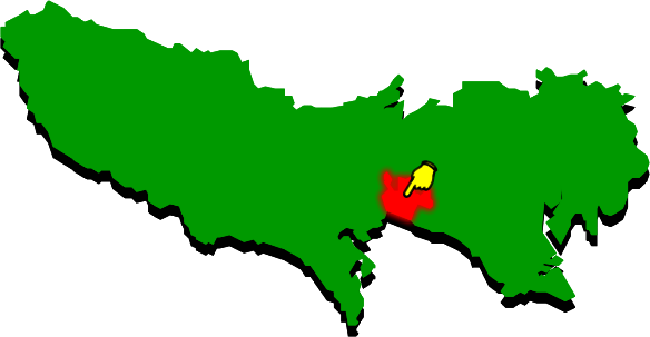 調布市の場所を示す画像2