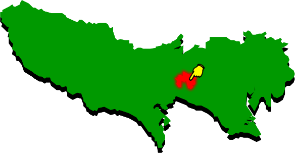 三鷹市の場所を示す画像2