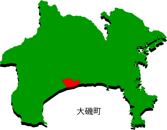 大磯町の場所を示す画像2
