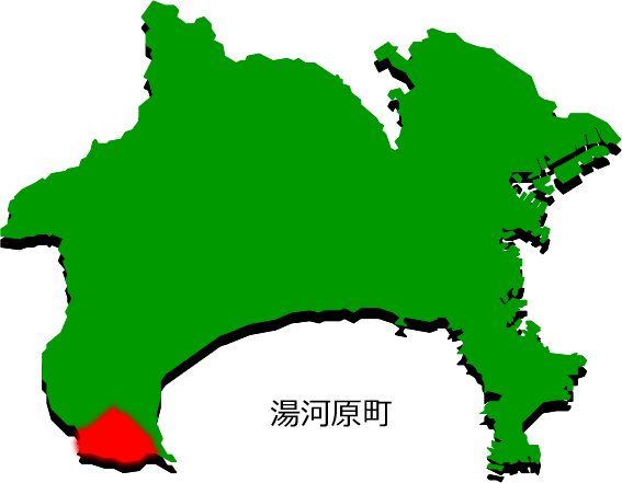 湯河原町の場所を示す画像2