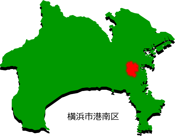 横浜市港南区の場所を示す画像2