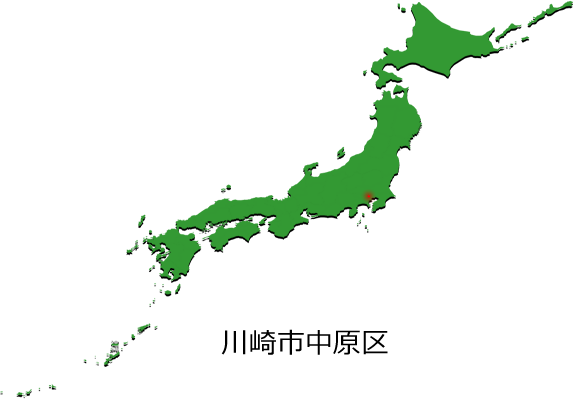 川崎市中原区の場所を示す画像4