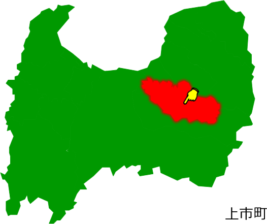 上市町の場所を示す画像1