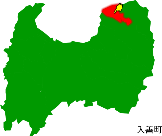 入善町の場所を示す画像1