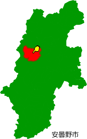 安曇野市の場所を示す画像1