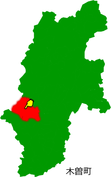 木曽町の場所を示す画像1