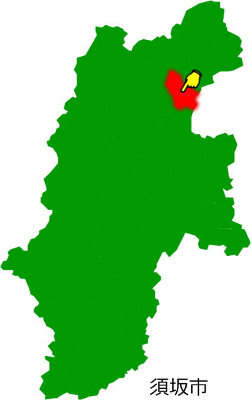 須坂市の場所を示す画像1