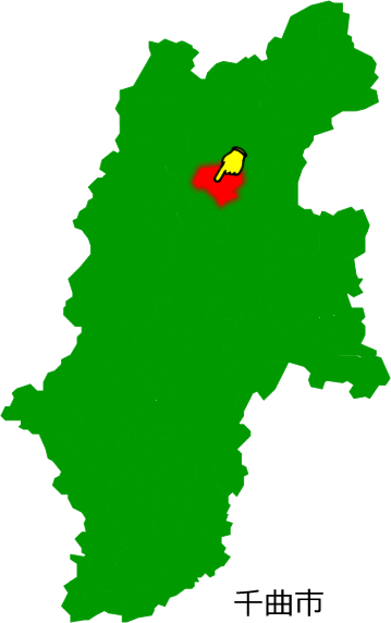千曲市の場所を示す画像1