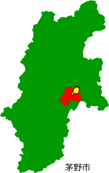 茅野市の場所を示す画像1