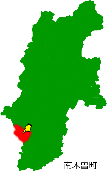 南木曽町の場所を示す画像1