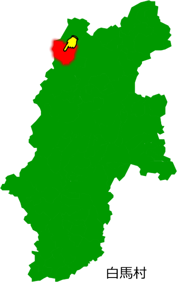 白馬村の場所を示す画像1