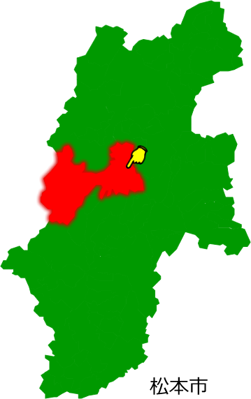 松本市の場所を示す画像1
