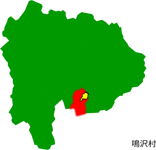 鳴沢村の場所を示す画像1