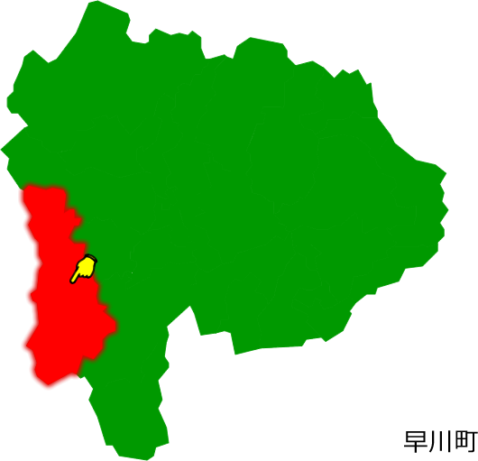 早川町の場所を示す画像1