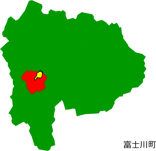 富士川町の場所を示す画像1
